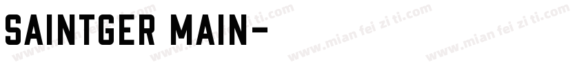 saintger main字体转换